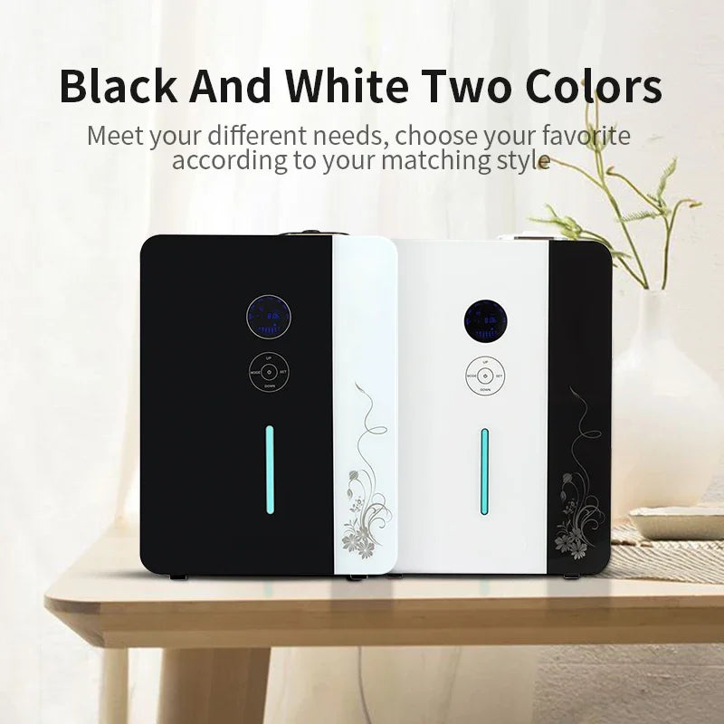 8000m³ Metal Electric Aroma Diffuser 1200ML Capacity Essential Oil Diffuser Commercial Perfume Air Freshener WIFI Home Fragrance