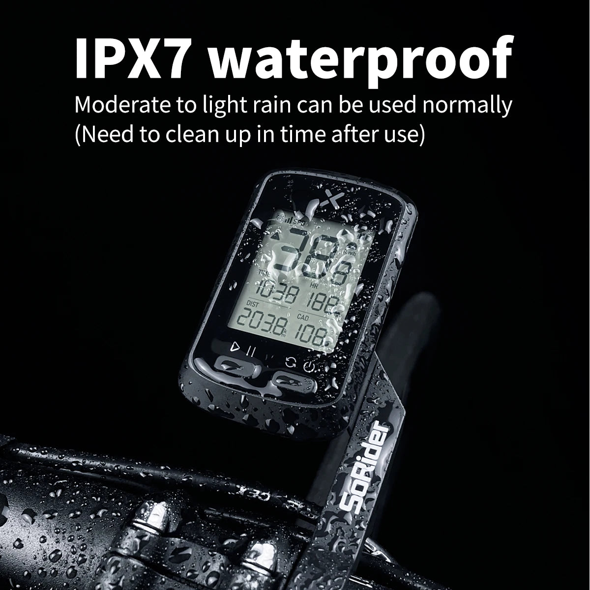 XOSS G+ GPS Bike Computer | Quad-Satellite, IPX7, Strava Sync, Barometer, 25-Day Battery
