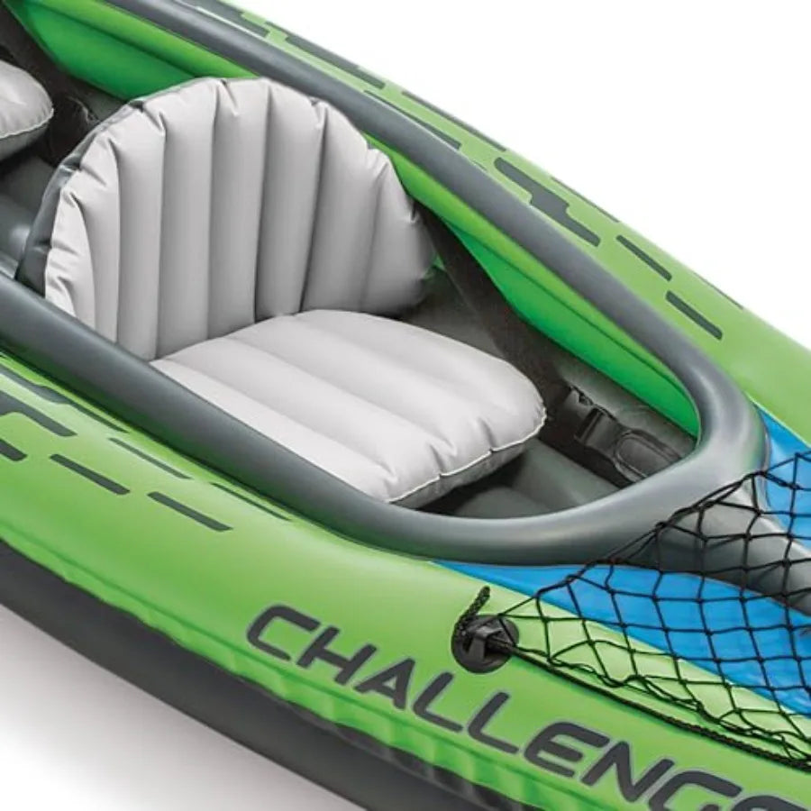 Inflatable Kayak Super-Strong PVC with Deluxe Paddles & High-Output Pump for Outdoor Adventure | StriveRiseFit
