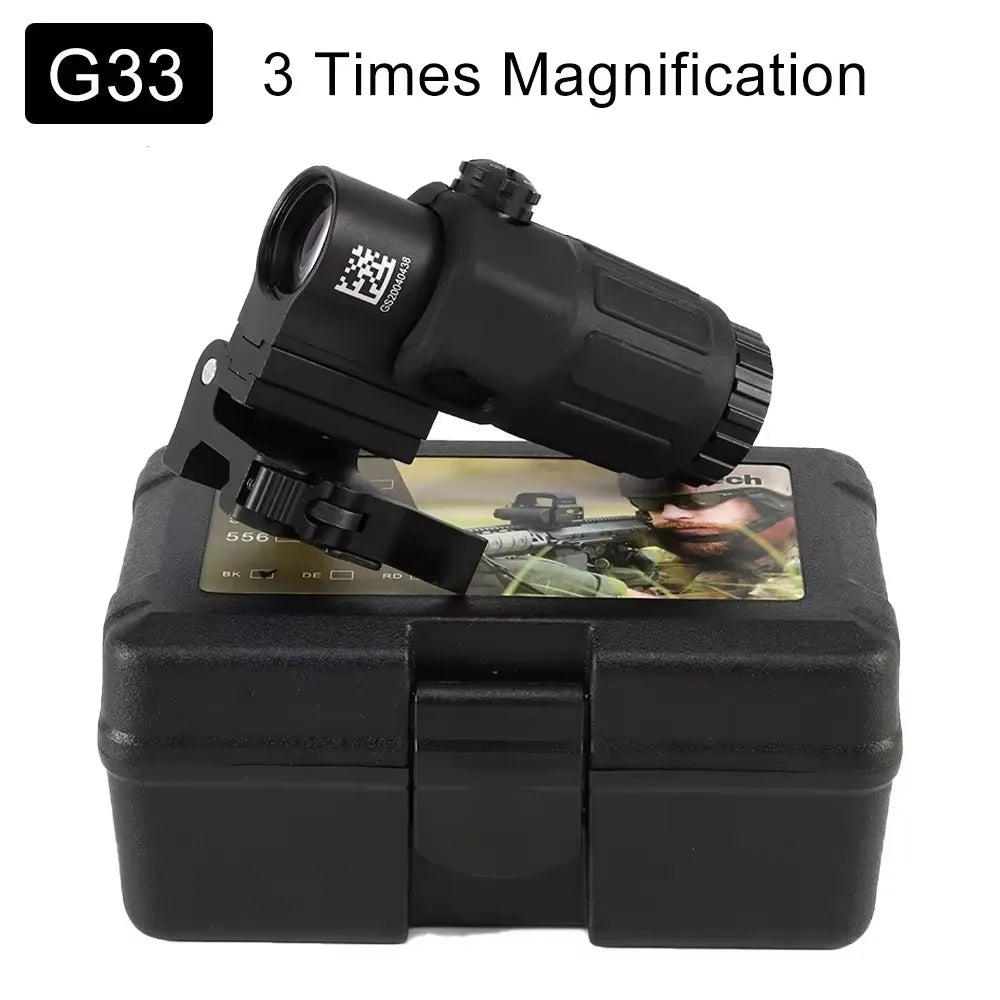 Rifle Magnifier Scope | G33 3.35x / G43 3x / G45 5x | Quick-Detach Side Mount for Picatinny Rail