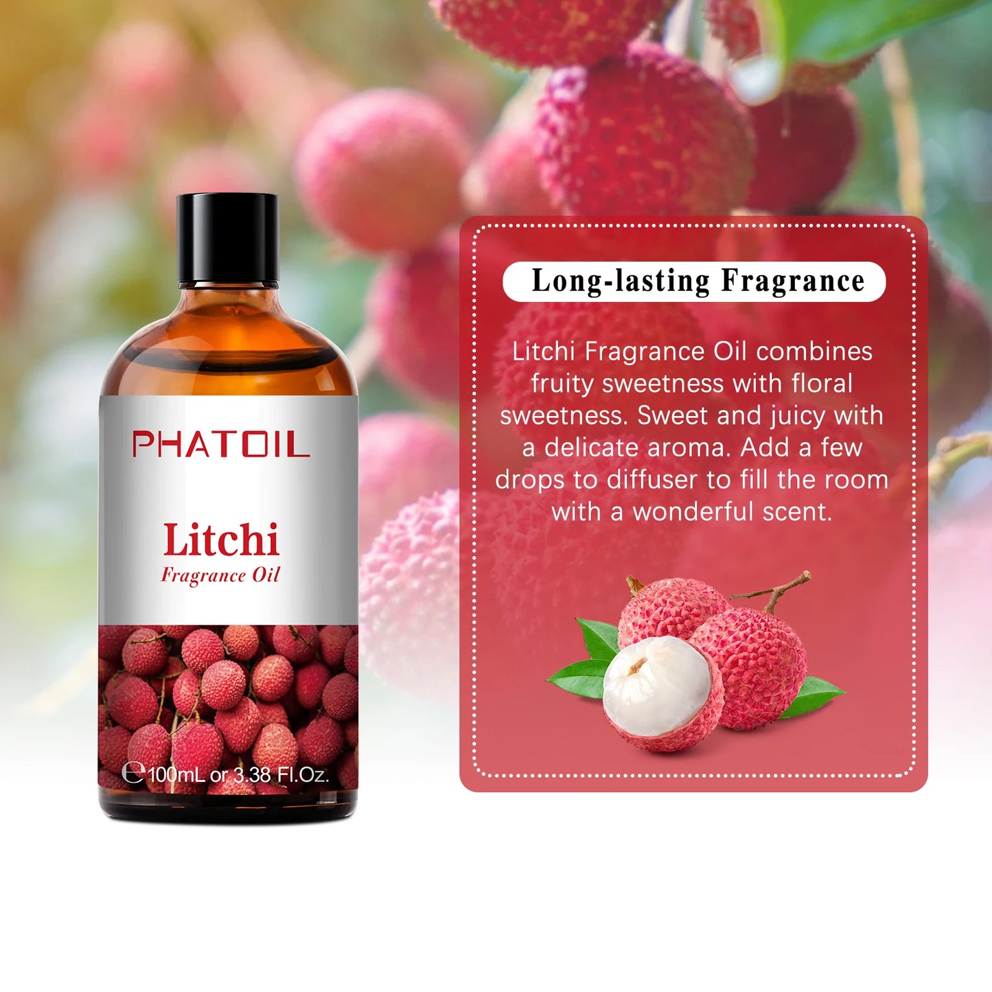 PHATOIL 100ML Fruit Fragrance Oils - Coconut, Vanilla, Apple & More | StriveRiseFit