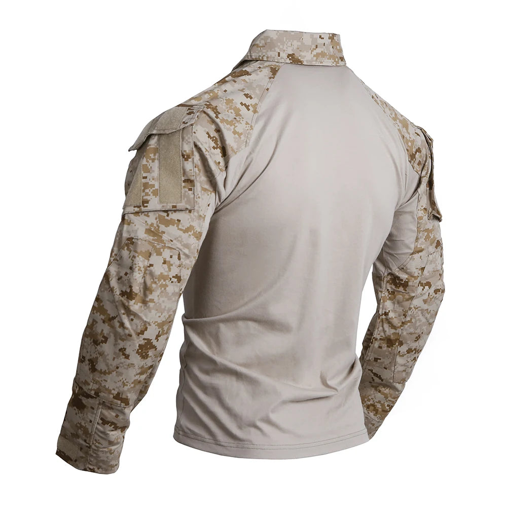 Emersongear Tactical G3 Combat Shirts Mens Gen3 Tops Camoflage T-Shirt Long Sleeve Hunting Airsoft Training Outdoor Hiking and More