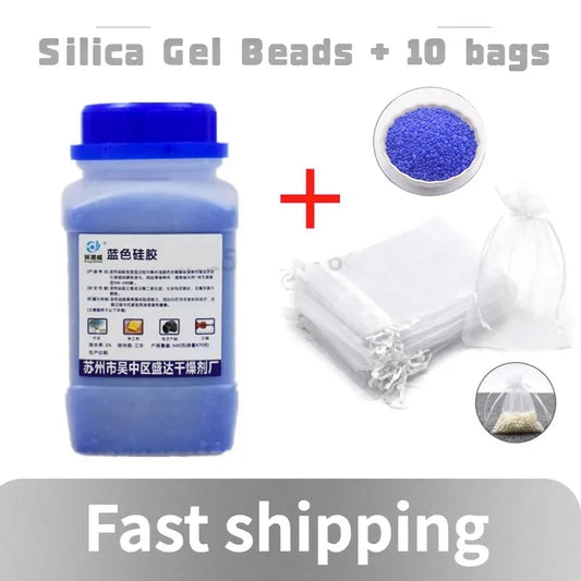 500g Reusable Silica Gel Beads - Waterproof Moisture Absorber Desiccant