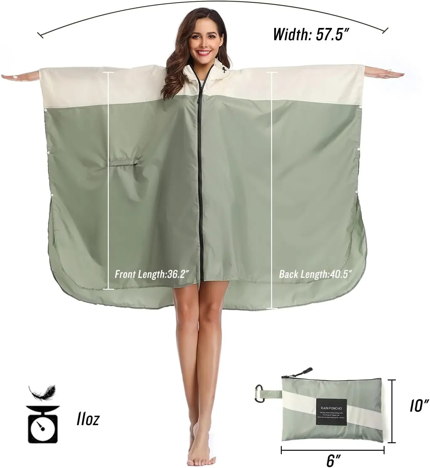 Women's Raincoats, Hooded Waterproof Raincoats