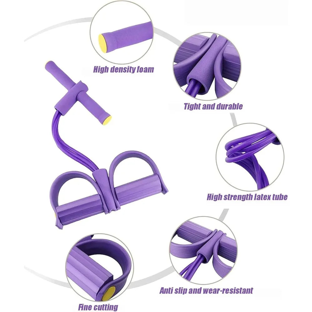 Full Body Workout Resistance Bands with Foam Grips | StriveRiseFit