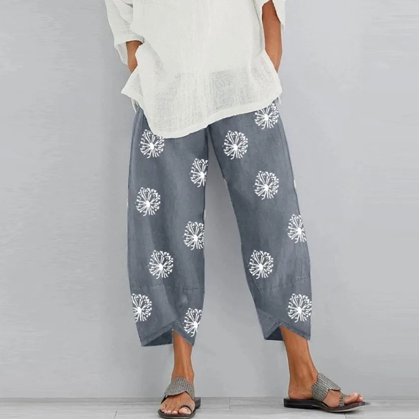 Streetwear Women Clothes Women Pants ~ Joggers Cotton / Linen Casual Autumn Elegant