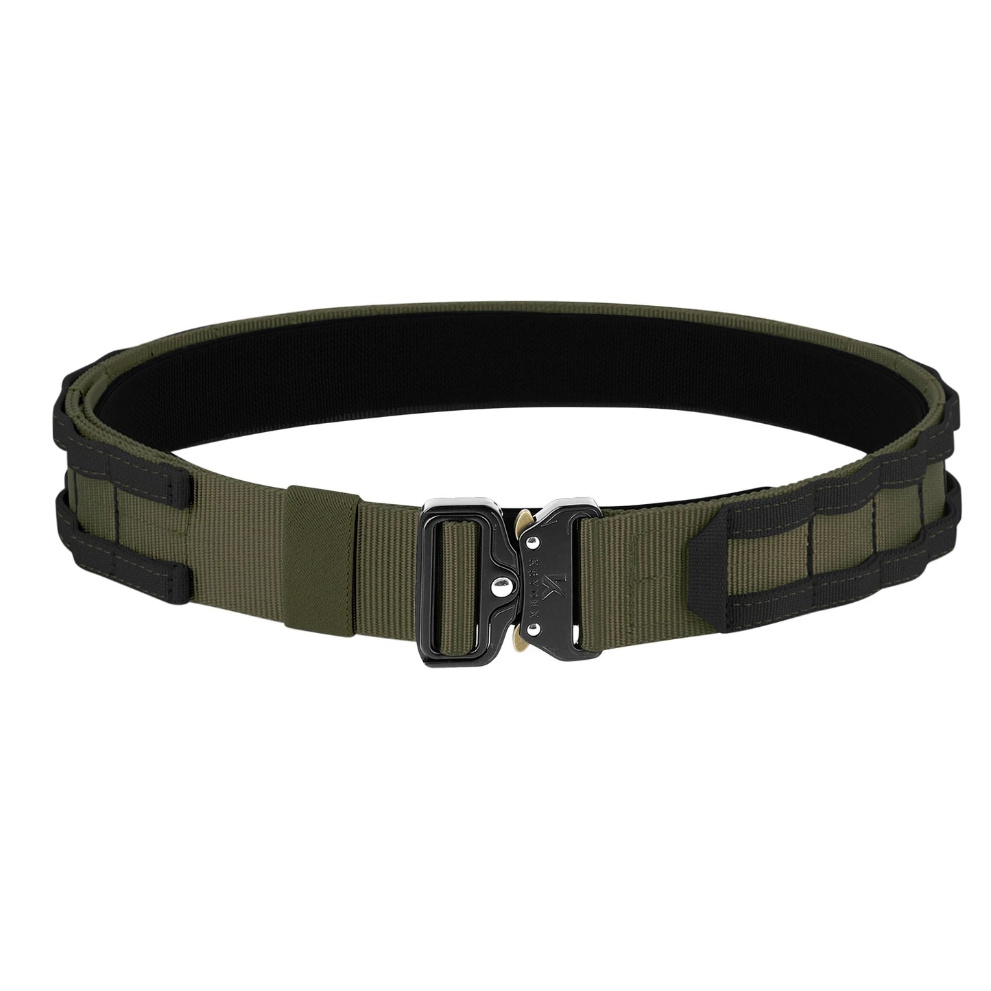 KRYDEX Tactical Rigger MOLLE Belt 1.75" - Heavy Duty Inner & Outer Combat Belt with Quick Release Buckle