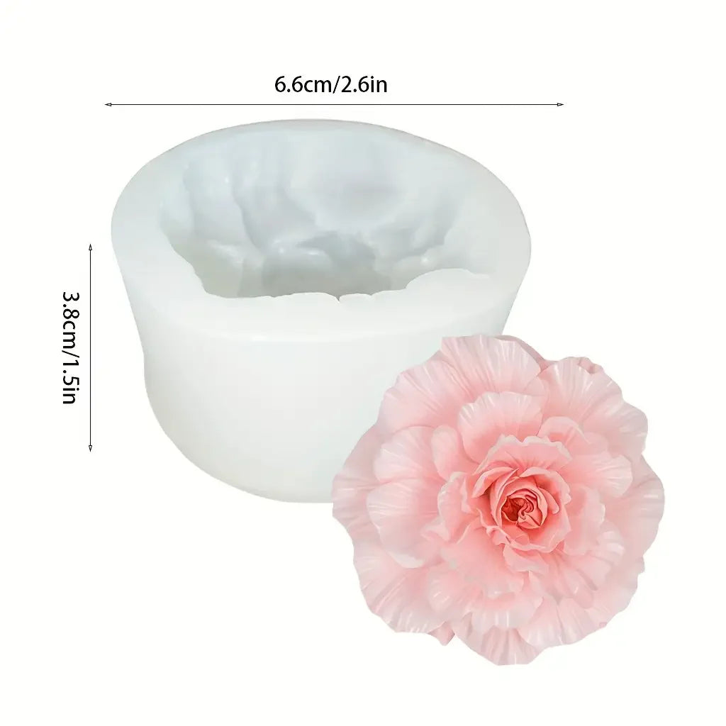 3D Rose Silicone Mold for Candles, Soap, Resin & Clay | StriveRiseFit