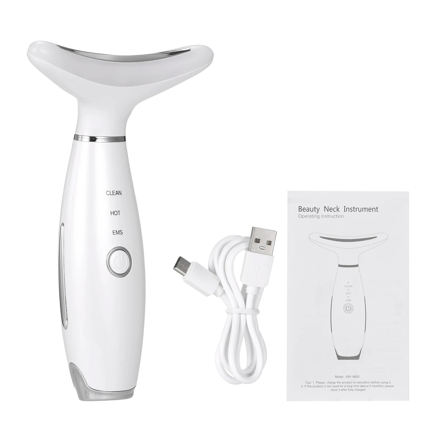 LED Neck Massager with Photon Therapy - Anti-Aging Face & Neck Tool