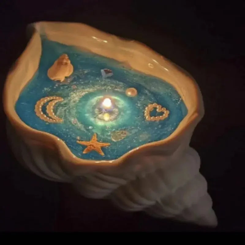 Sea Shell Aromatherapy Candle Creative Starfish Shell Scented Candle Sea Shell Candle Handmade Sea Shell Whirlpool Candles