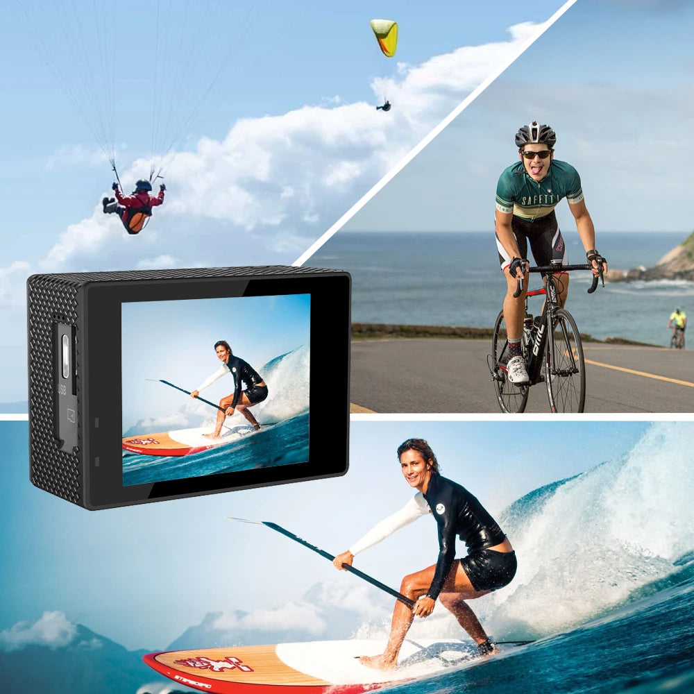 4K Action Camera Ultra HD 30FPS - Waterproof Sport Camera with WiFi