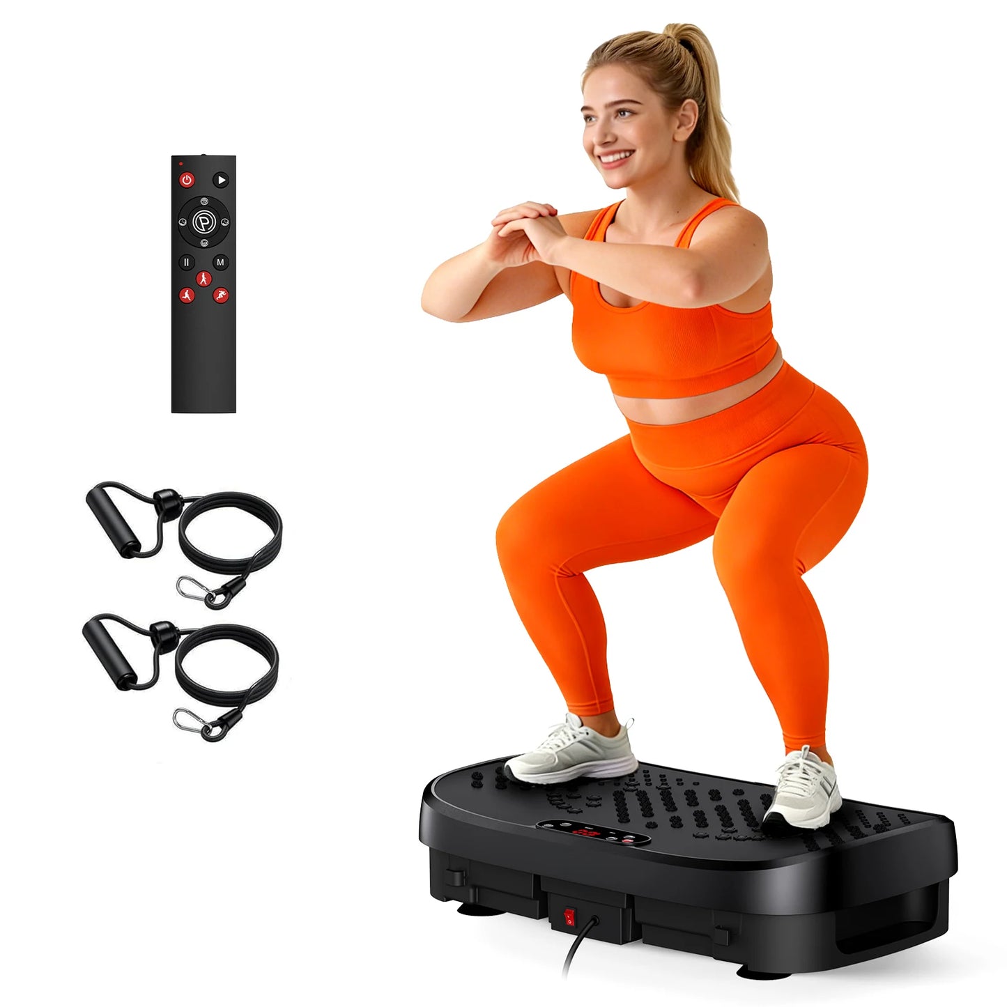 Vibration Plate Exercise Machine – 120 Levels, 330lbs, Quiet Motor, App Control