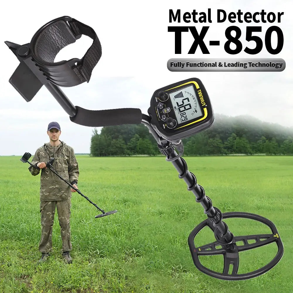 TX-850 Underground Metal Detector — 2.5m Depth, 7 Modes, 11" DD Coil | StriveRiseFit