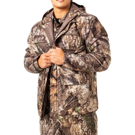Realtree Men's or Women's Edge/Timber/Max-7 Camo Hunting Insulated Cold Weather Parka Jacket - Wind-proof, Mid-weight and Super Warm