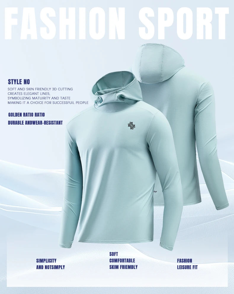 High-quality Men/Women Long Sleeved Outdoor and aindoor Sports and Fitness Breathable With Hoodies