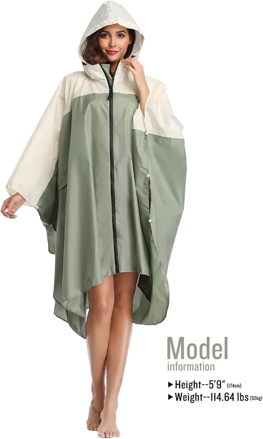 Women's Raincoats, Hooded Waterproof Raincoats