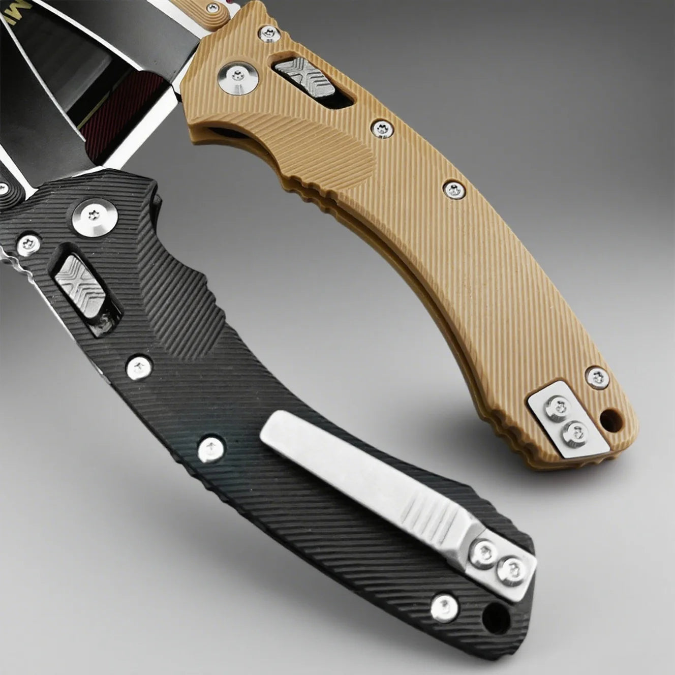 Micro MSI Folding Pocket Knife - 8Cr13MoV Blade, Nylon Fiber Handle, Survival & EDC