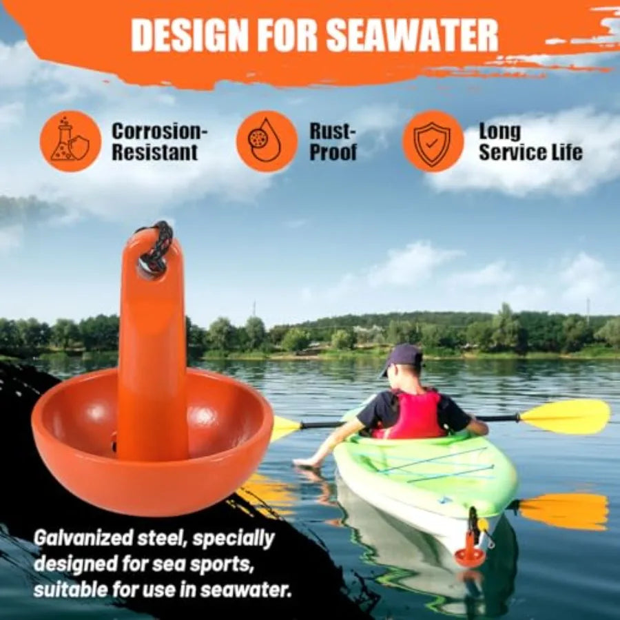 Kayak Anchor Kit with 40ft Rope & Storage Bag for Kayaks Canoes SUP Boards Jet Skis | StriveRiseFit