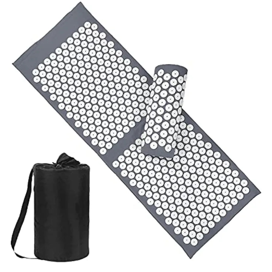 Acupressure Mat & Pillow Set with Carry Bag, Extra Long for Neck & Back Pain Relief | StriveRiseFit
