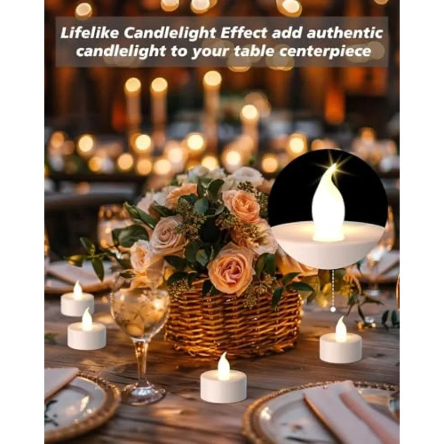 200-Pack Flameless LED Tea Light Candles 200-Hour Realistic Flicker | StriveRiseFit